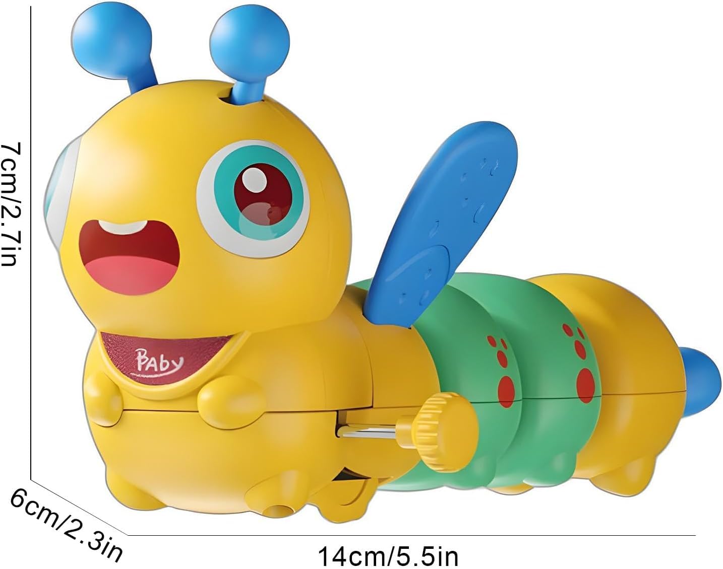 Toysbuddy Wind-Up Caterpillar Crawling Toy for Babies and Toddlers, Educational Learning Activity Toy, No Battery Required - Image 5 thumbnail