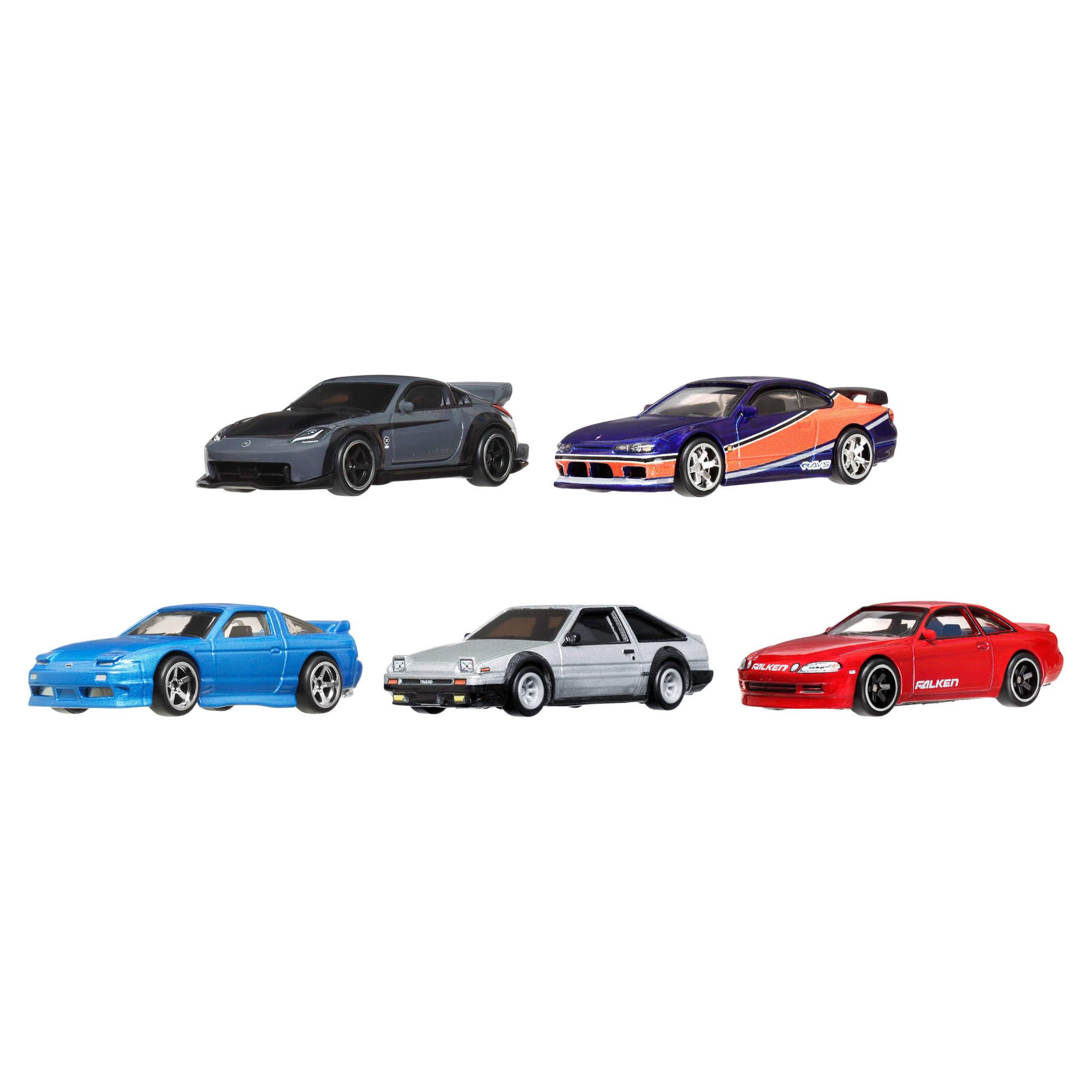 Hot Wheels Coffret Premium Fast & Furious Tokyo Drift 5 Véhicules Métal Moulé Échelle 1/64 Film Collection JFL99