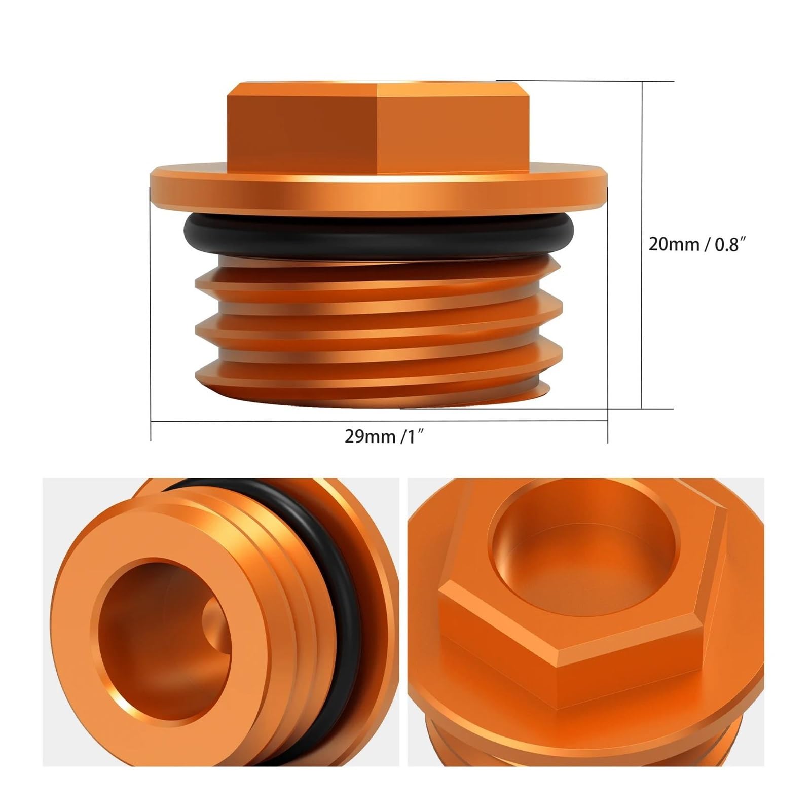 Tapón De Llenado Aceite para Motores para 300 (2004-2021): EXC, 250, EXCF, 350, 450, SX, 125, SXF, XC, XCF, XCW, XCFW Y para 690 Enduro SMCR | Orange