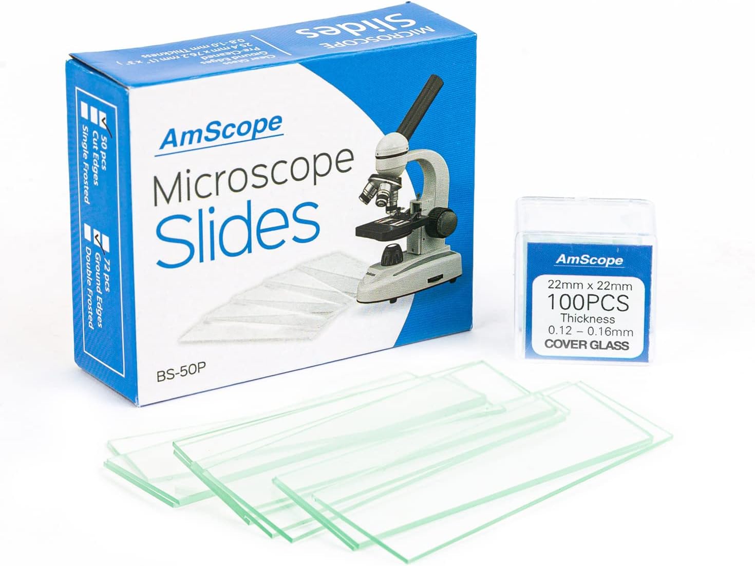 Exclusive Bundle: 40X-1000X Cordless LED Metal Frame Microscope with Course and Fine Focus, 1MP Digital Camera, 25-Piece Prepared Slides Set, and Precision Tweezers