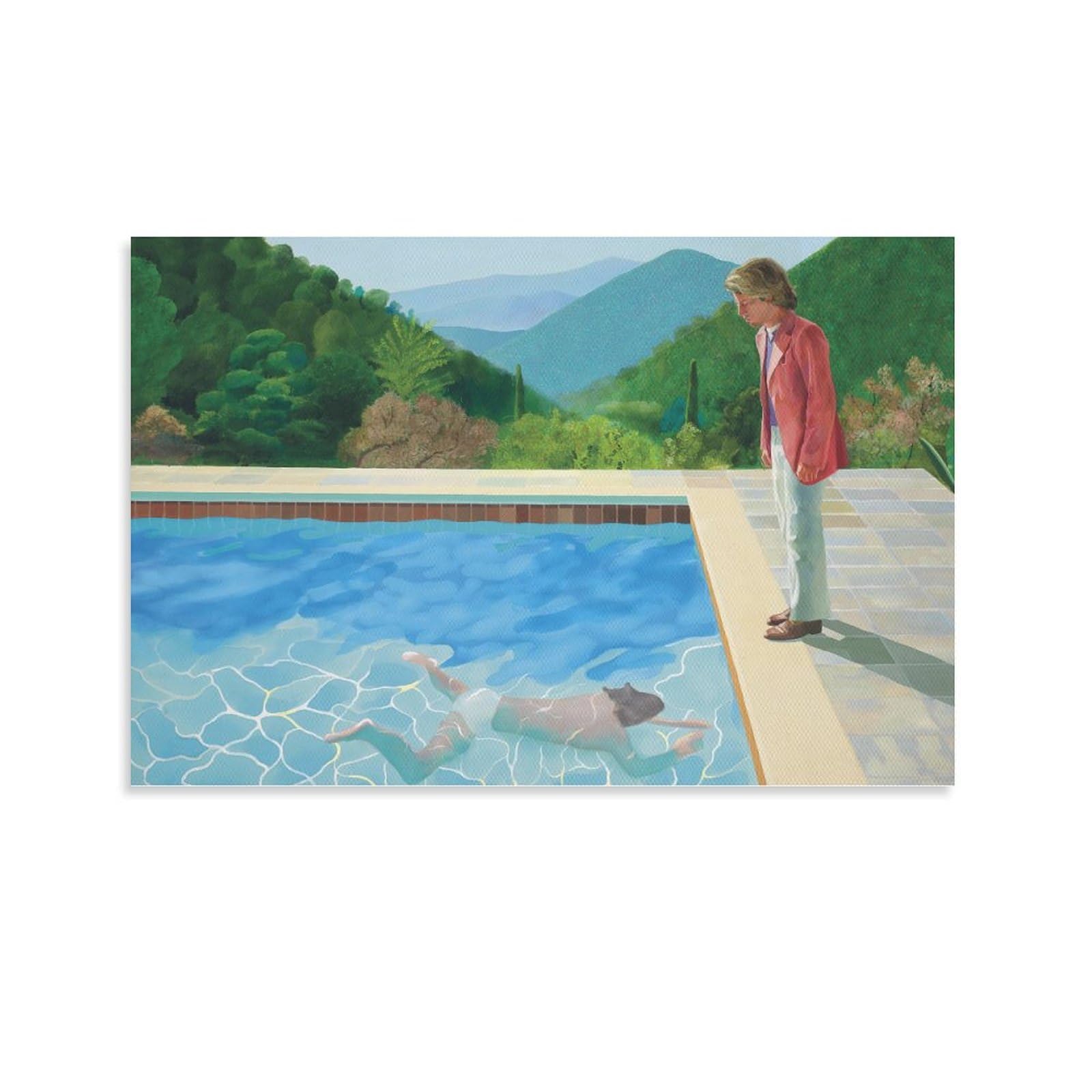 Amazon.co.jp: デイヴィッド・ホックニーの肖像（2人の人物がいる