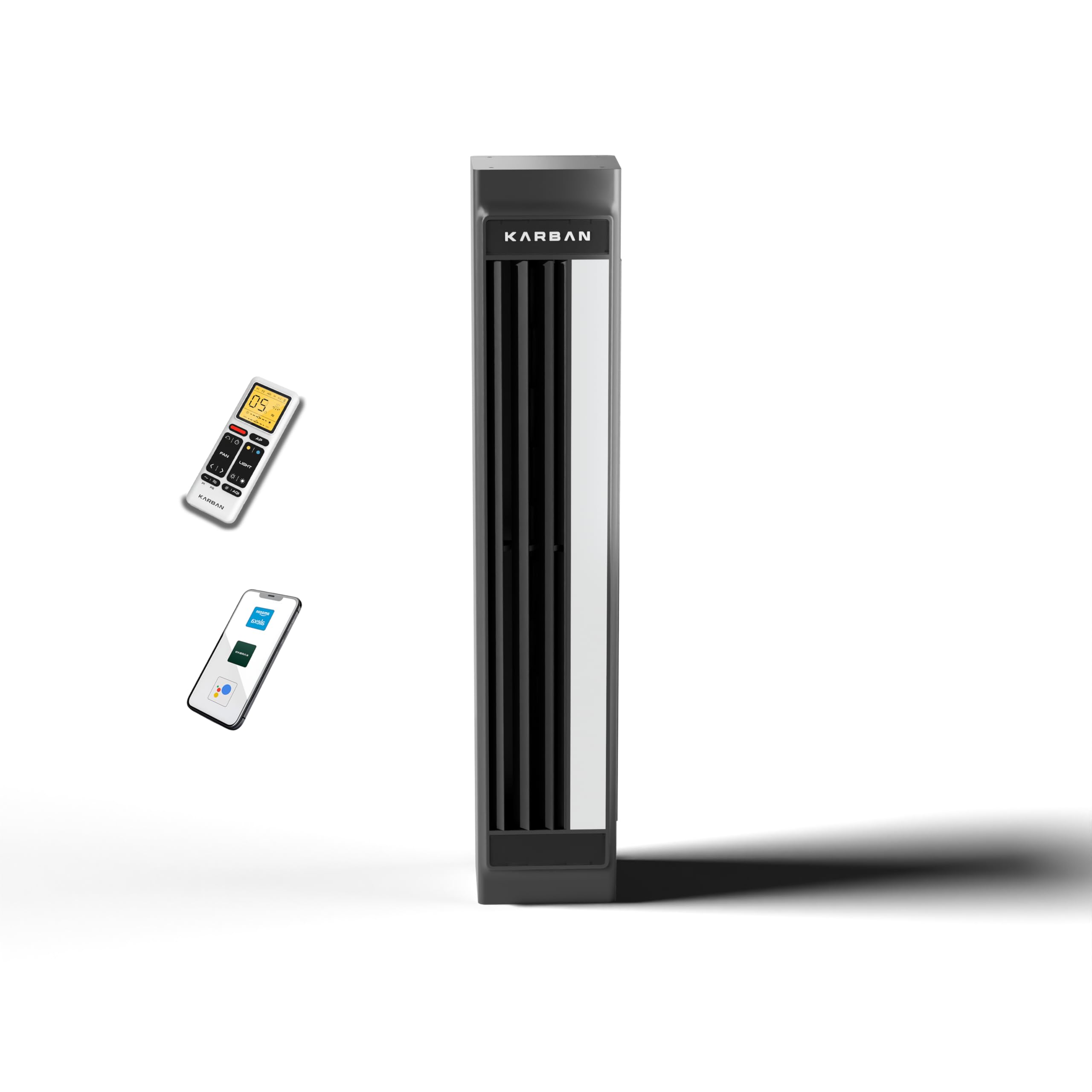 KARBAN Airzone Pure | Air Purifier, Bladeless ceiling Fan & Light – BLDC Fan | Real-Time AQI, Energy-Efficient, App+ Remote control | 6 Speed | Swing Mode | Black-image-26
