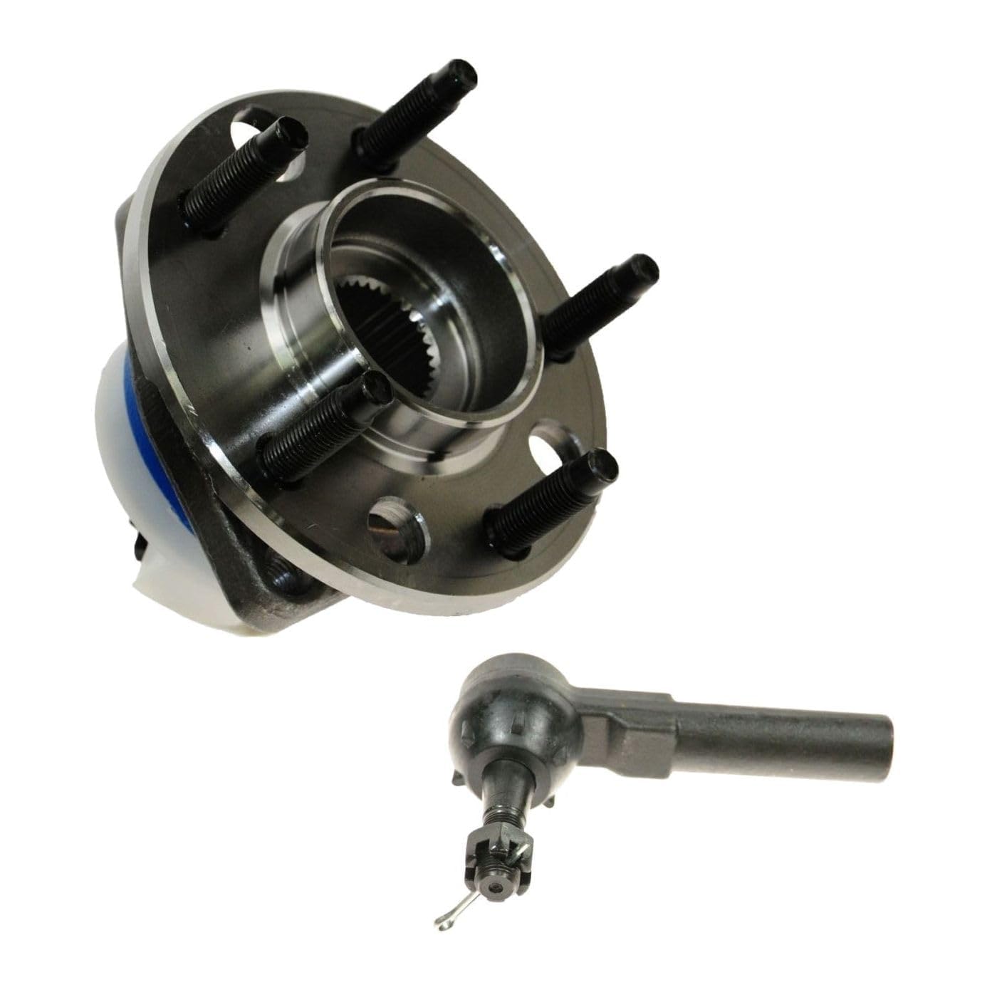 BDIJUSHNBDIJUSHN Wheel Hub & Outer Tie Rod Kit Front Left or Right Ball Bearing Piece for Grand Prix for Intrigue for Monte Carlo for Impala for Regal for Lacrosse for Century for Allure 2317799300,Strict QC