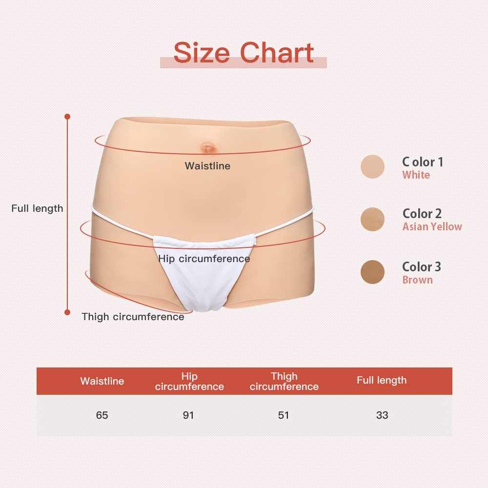 KUMIHO Crossdresser Culotte Slip Caleçon en Silicone Gaff pour Crossdresser Transgenre Drag Queen