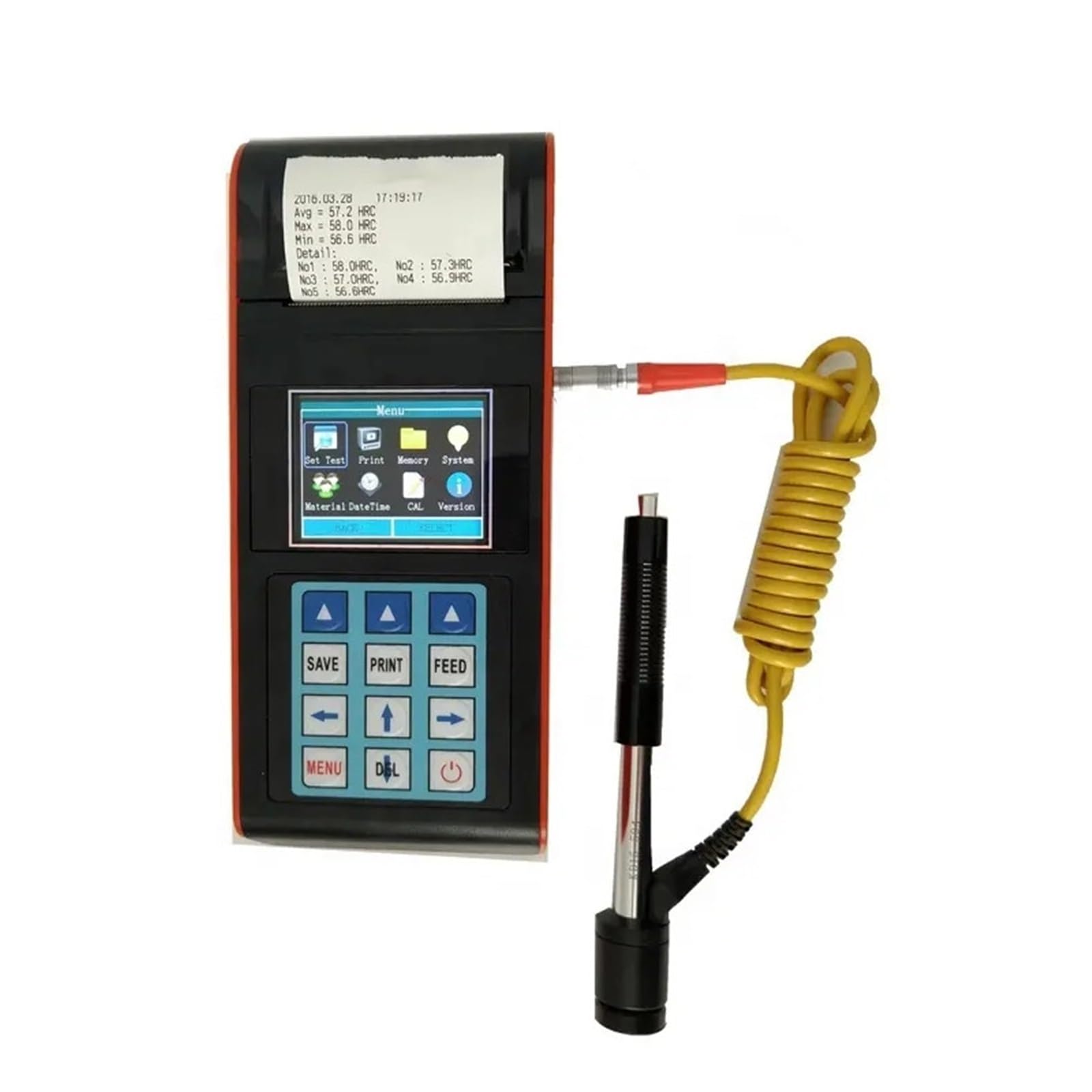 Duromètre portable LR530 Leeb, 170 à 960 HLD, for métaux, acier, fer, bronze, cuivre, 10 matériaux