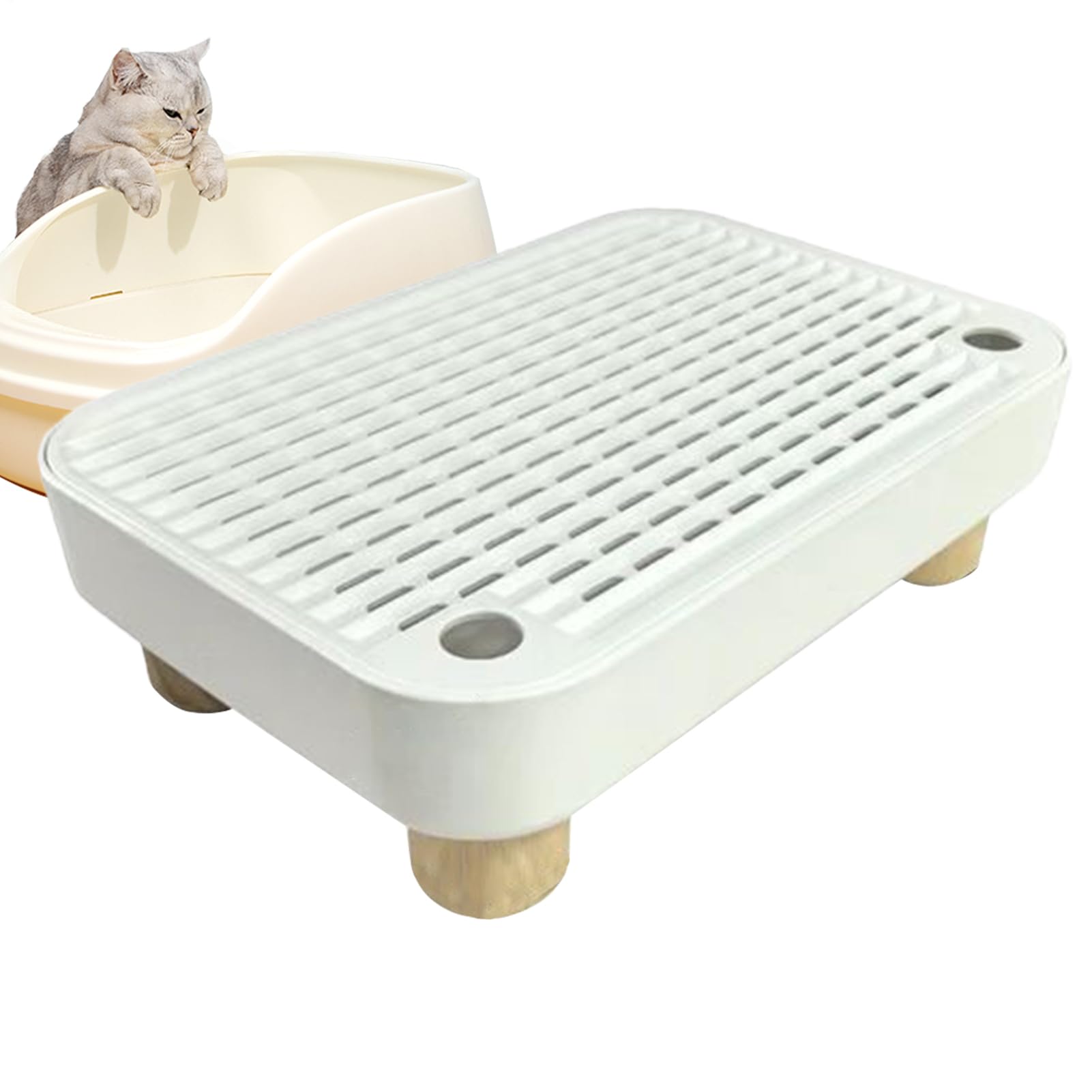 Katzenklo Rampe,Stufe Für Ältere Katzen Mit Filterfunktion - rutschfeste Kätzchen Katzenklo Matte - Für Innen- Und Außenbereich, Für Zuhause, Wohnung, Wohnzimmer, Tierarztpraxis Und