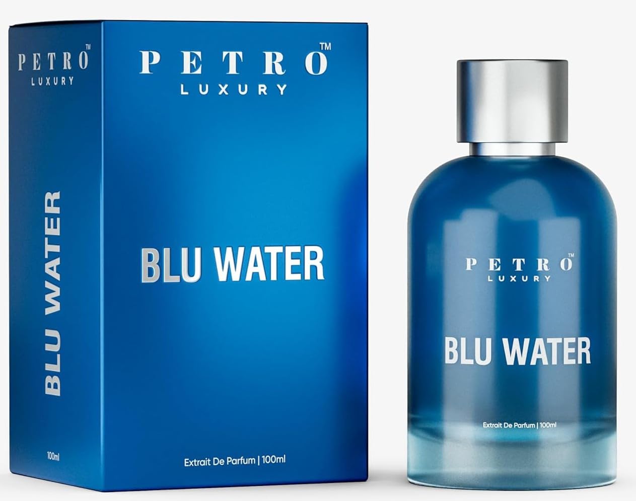 Petro Luxury Blu Water Long Lasting Perfume for Men 100ml | Extrait De Parfum Fresh Aquatic Fragrance with Sea Water, Mint, Lavender & Sandalwood for All-Day Confidence-image-3
