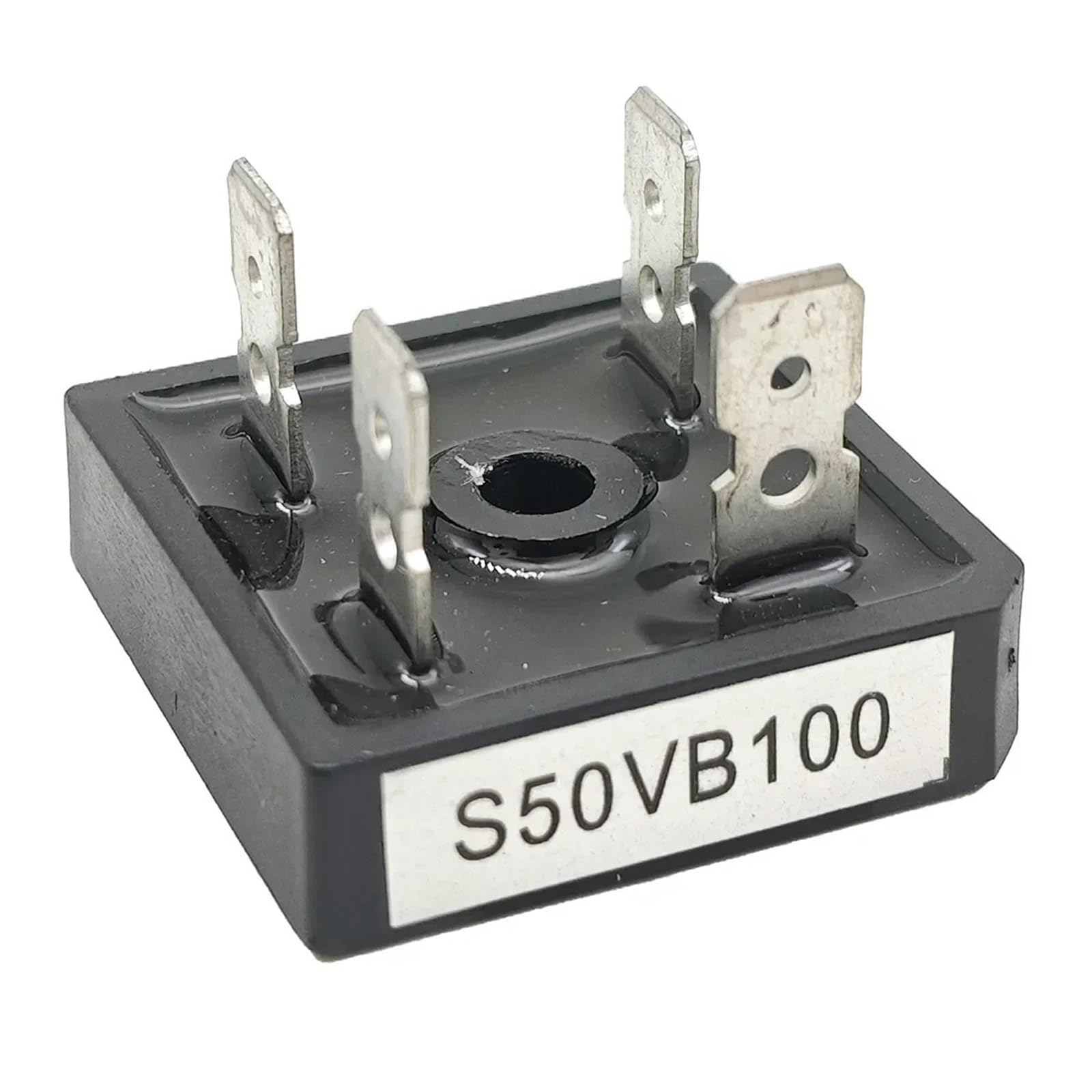 Lot de 2 diodes de pont S50VB100 50 A, 35 A, 25 A, 10 A, redresseur de pont AMP monophasé Kbpc(S35VB100)