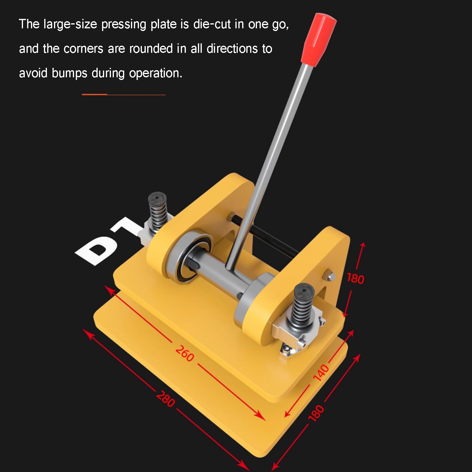 Troqueladora Manual de Cuero, máquina de Repujado con Doble Soporte, presión de 1,8 toneladas para Manualidades, proyectos de Bricolaje y Uso Profesional.
