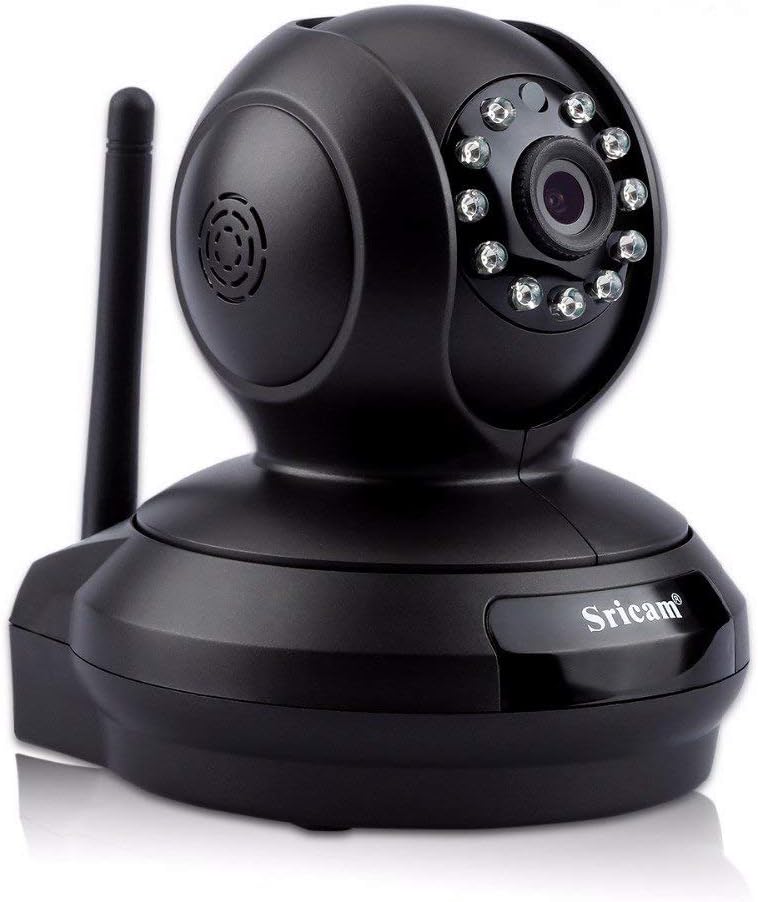 (Refurbished) Sricam SP019 2.0 MP Wireless Full HD 1080P IP WiFi CCTV Indoor Security Camera (Black)