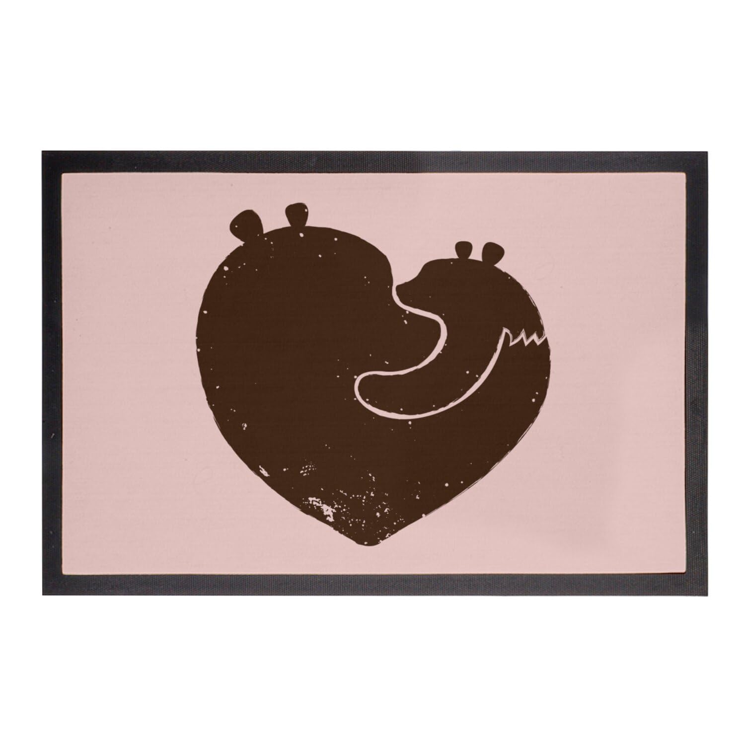 Paillasson maman ours rose 75x50cm une idée cadeau mignonne