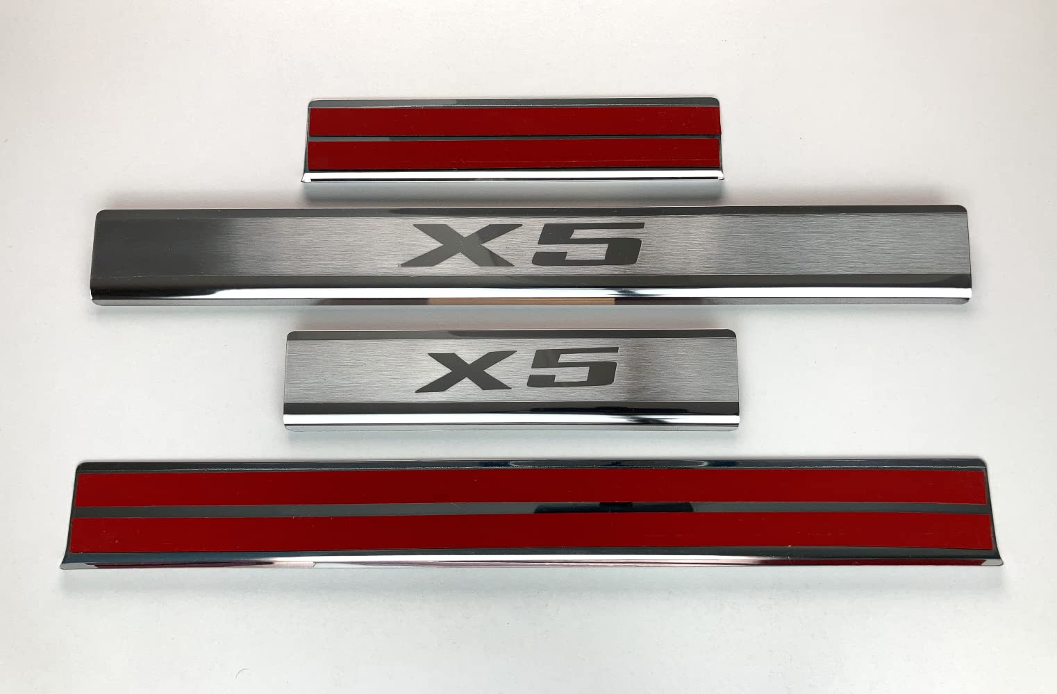 Para BMV X5 E53 2000 – 2006 umbral de umbral protector de puerta, 4 unidades, acero inoxidable