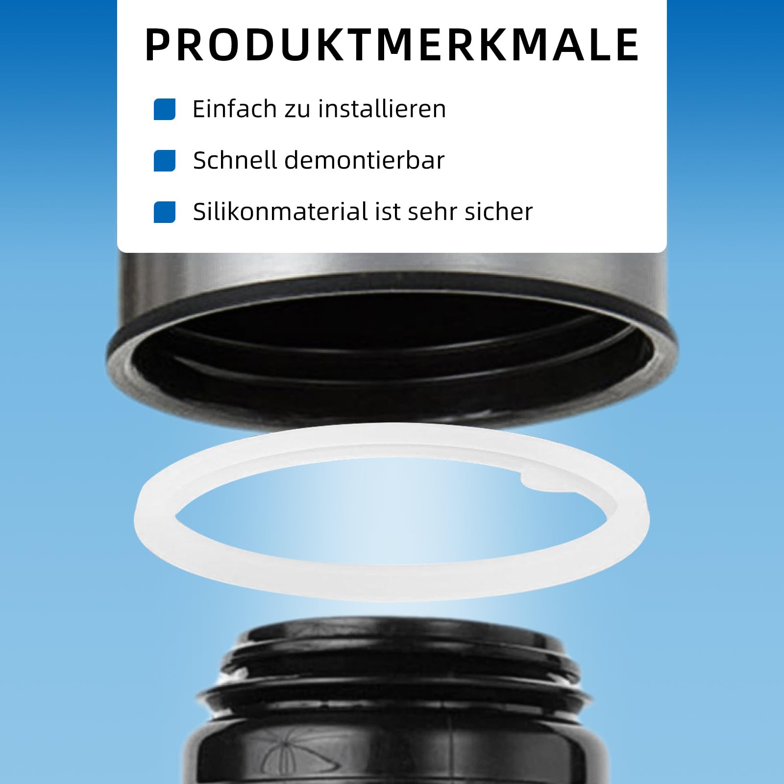 Guarnizioni In Silicone Per Bottiglie D'acqua, Diametro 24-40 Mm, Anelli Di Tenuta Per Borracce Sportive E Barattoli, Facili Da Installare