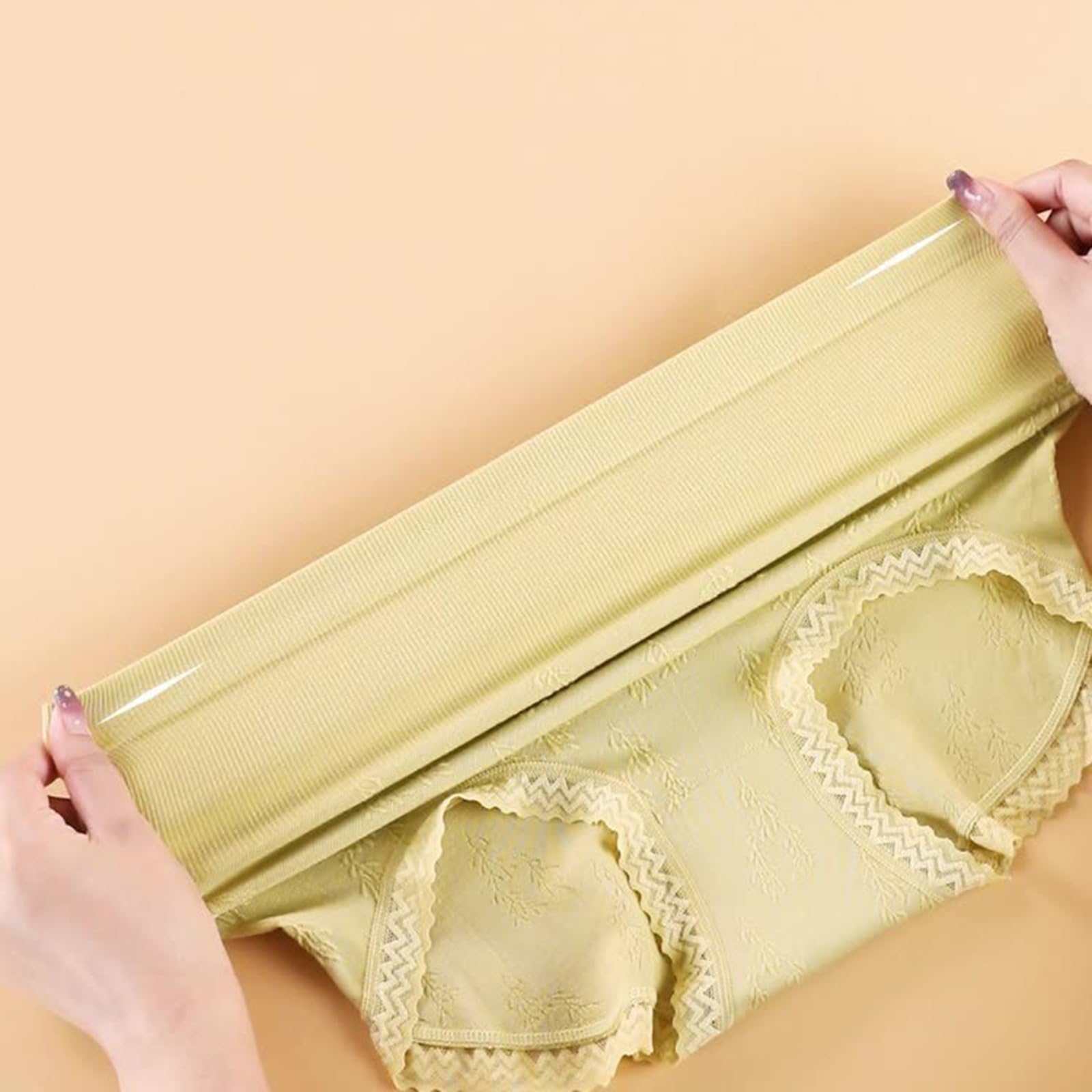 POCHY Donna Intimo Vita Alta Taglie Forti Mutandine Maxi Sciolti Slip Comodi Donna Mutande 3/6 Confezioni