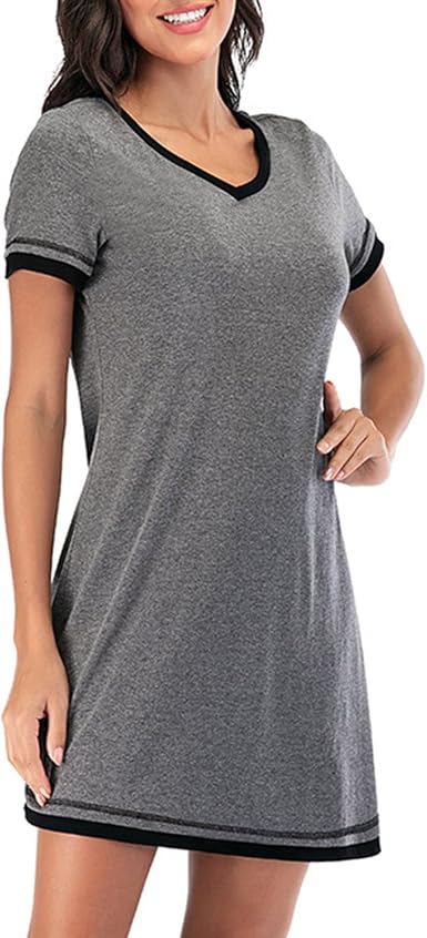 Womens Night Dress Cotton Sweater 