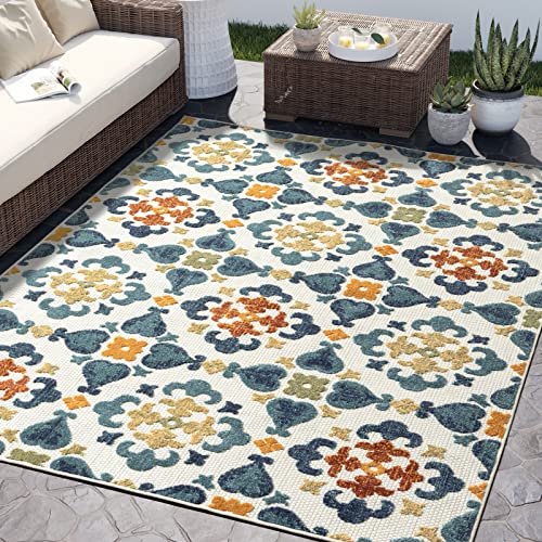 Tapete Abani moderno beige 90x63 pulgadas