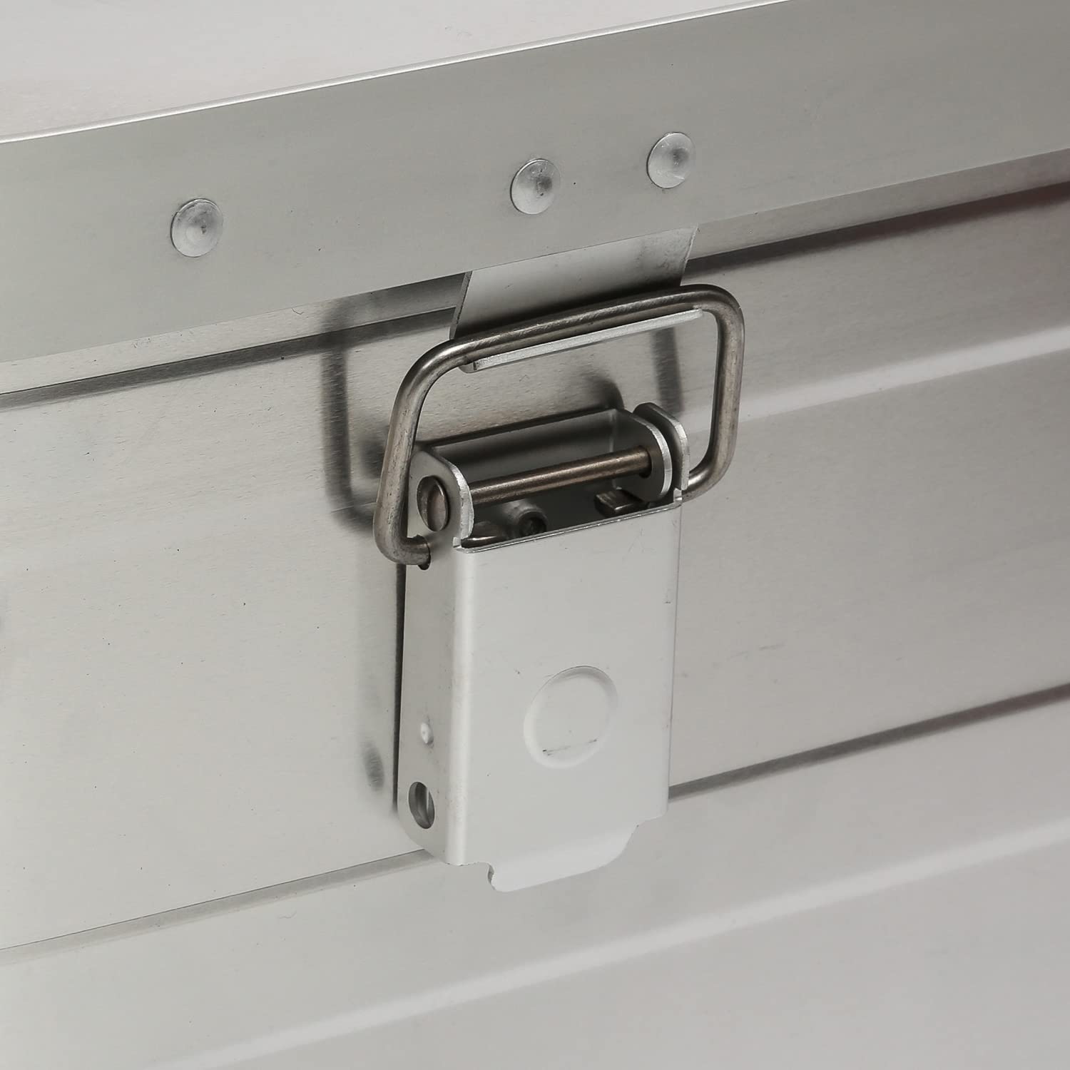 Aluminiumbox Alubox Alukiste mit Schnappschloss, Griffen, Dichtung (46 Liter)