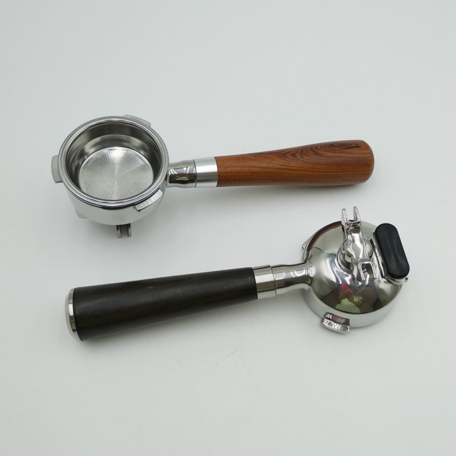 Kaffeezubehör Kaffeemaschinen Siebträger mit Holzgriff für 58-mm Espressomaschinen sorgt für Stabilität und einfache Reinigung des Espresso Griffs