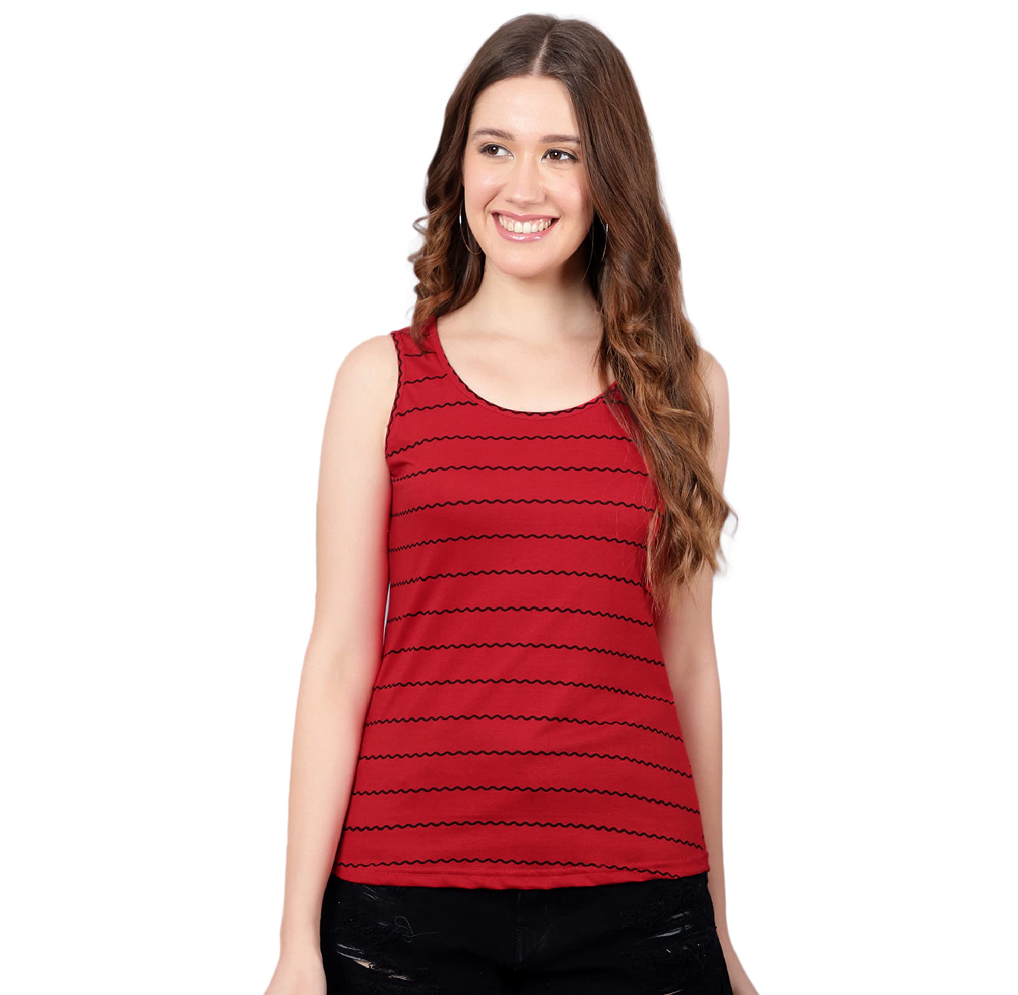 irana Women's Super Combed Cotton Rib Fabric Slim Fit Tank Top-Pack of 2-picture-2