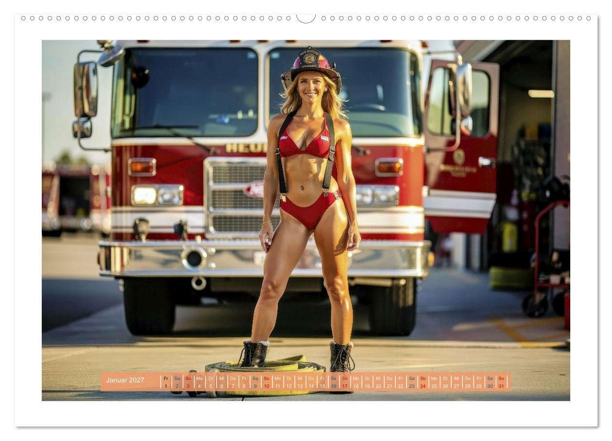 Sexy Feuerwehrfrauen und Männer (hochwertiger Premium Wandkalender 2027 DIN A2 quer), Kunstdruck in Hochglanz: Feuerwehrfrauen und Männer wirken oft ... ausstrahlen. (CALVENDO Erotik)