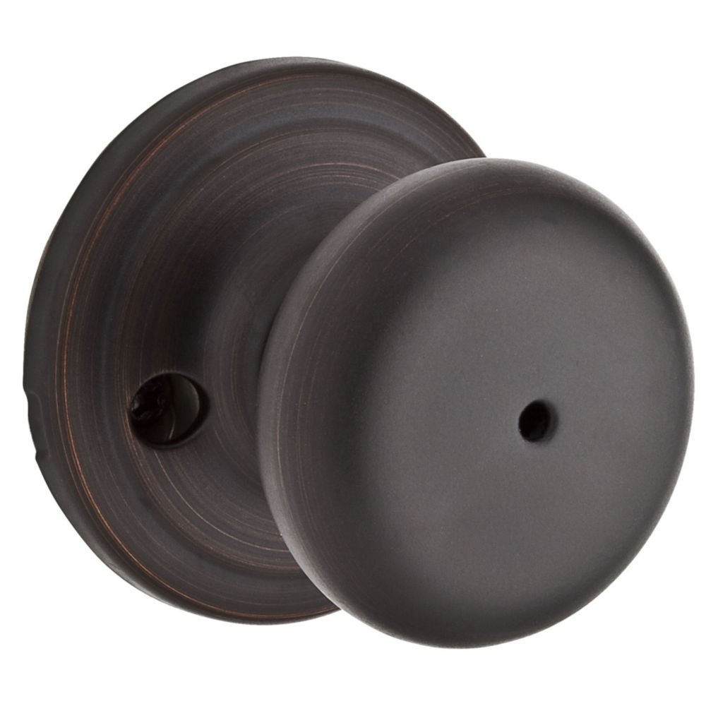 Kwikset Hancock Privacy Door Knob - Venetian Bronze -2 Kwikset Hancock Privacy Door Knob - Venetian Bronze -2