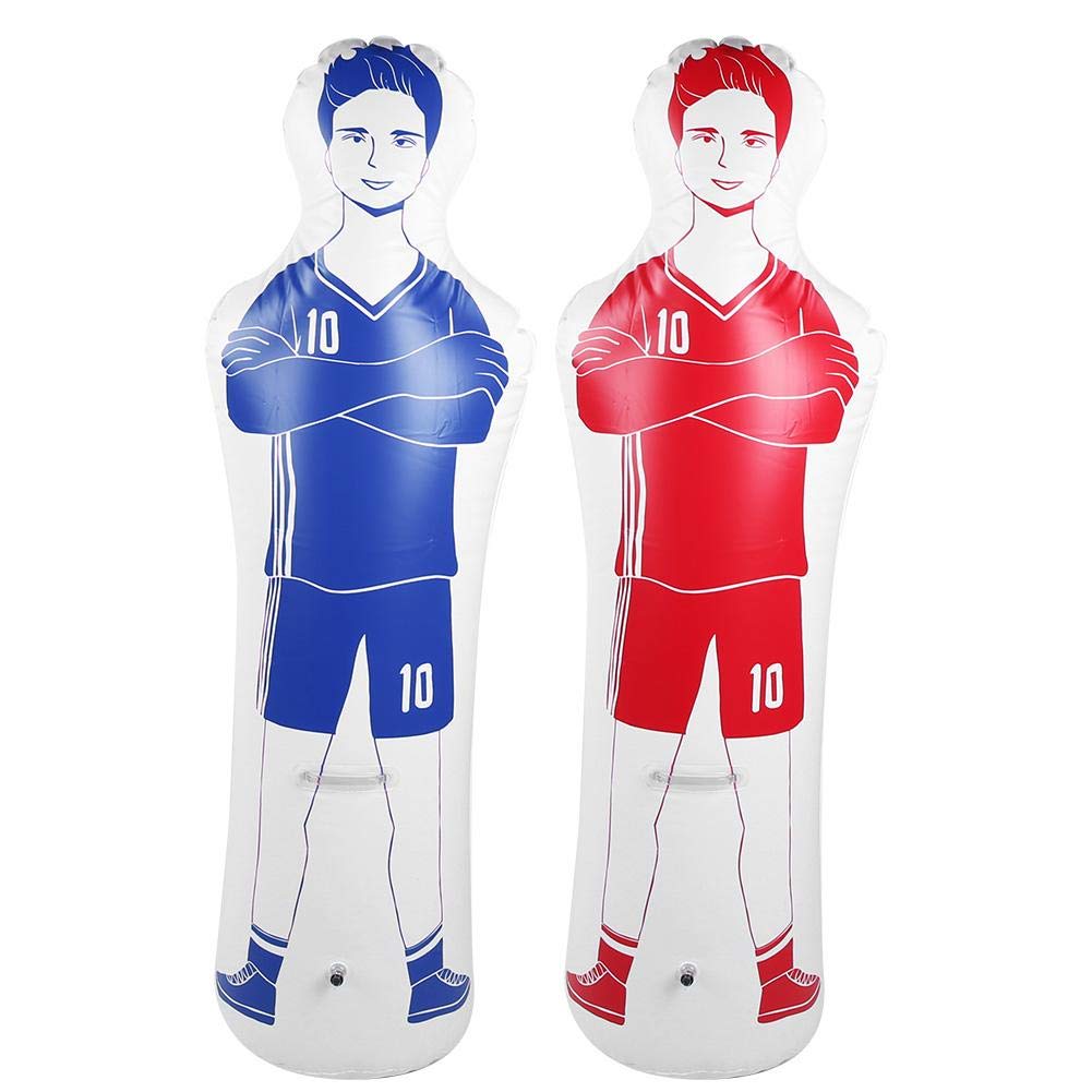 Alomejor Aiuti per la Formazione Gonfiabile di Calcio 0,35 m Sacco da Boxe in PVC Punzonatura Passaggi e Allenamento Allenamento del difensore del Portiere