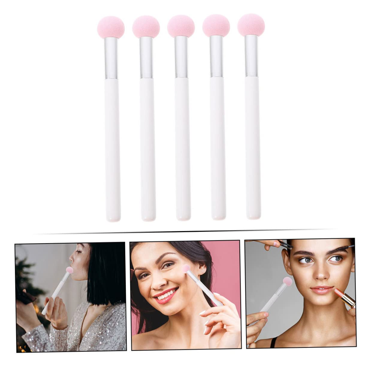FOMIYES Lot De 5 Éponges Anti- Pour Maquillage Pinceaux De Maquillage Pour Femmes Utilisation Sèche Et Fournitures De Maquillage 5 Pièces X 5