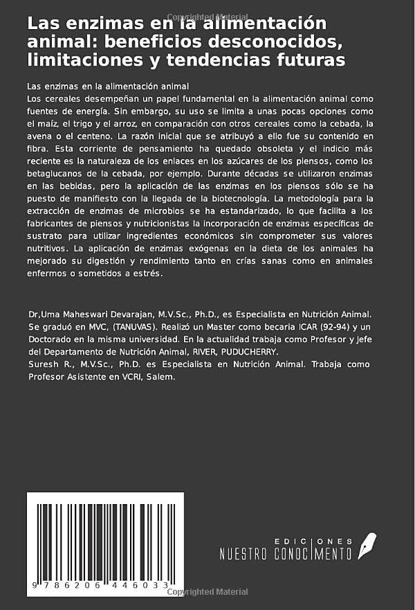 Miniatura 2 de Las enzimas en la alimentación animal beneficios desconocidos, limitaciones y tendencias futuras (Spanish Edition)