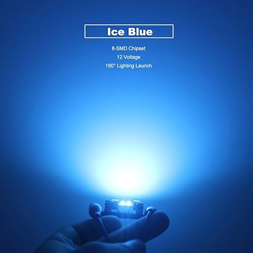 Miniatura 6 de DODOFUN Festoon DE3175 3175 6428 - Bombillas LED de color azul hielo extra brillantes para luces interiores de automóvil, matrícula, mapa, domo,