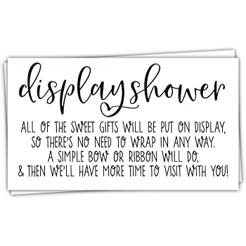 no wrap baby shower insert
