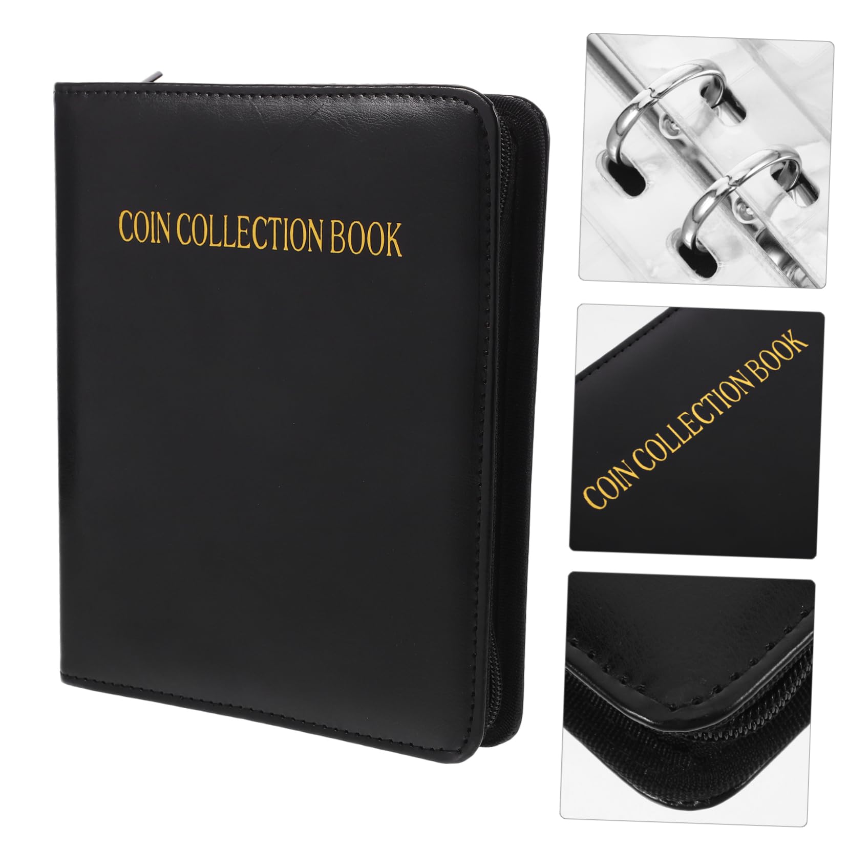 DOITOOL Raccoglitore di Monete da Collezione 480 Tasche Nero