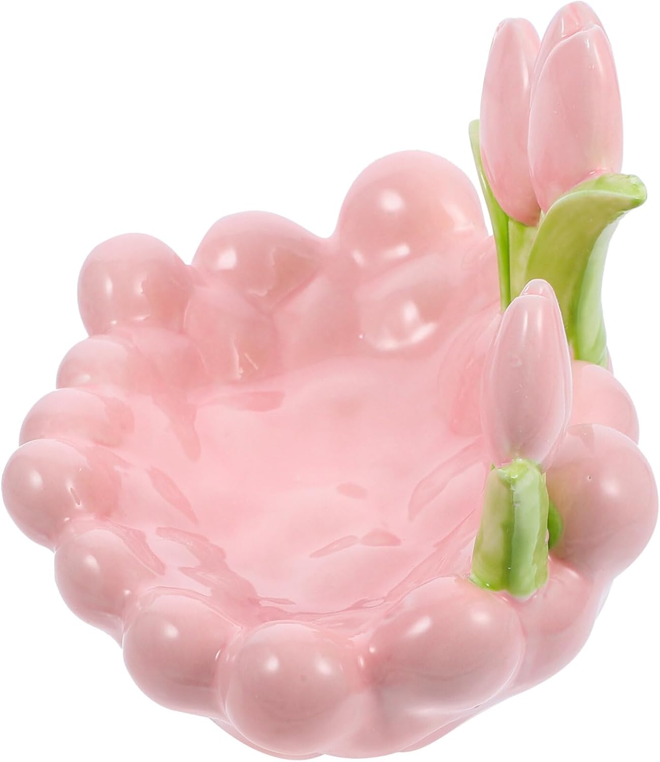 Alipis Elegant Ceramic Key and Jewelry Tray Multi-functional Storage Dish for Keys Cosmetics and Accessories Decorative Organizer for Home and