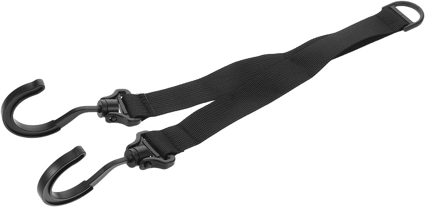 No-Drill and Garage Black Polyester Nylon for Imitation Strap Over-the-Door Skateboard Rack Holder with Small Wall Mounted Skateboard Organizer Apartments