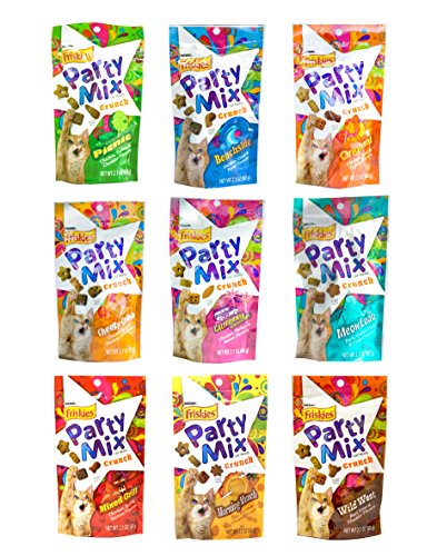 Friskies Party Mix Crunch Variety Pack (9 Flavors) - Wild West, Morning Munch