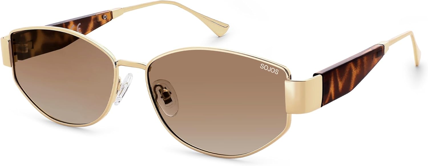SOJOS Polarized Sunglasses for Women,Trendy Hexagonal Sun Glasses Retro Shades UV400 SJ1257 - Image 2