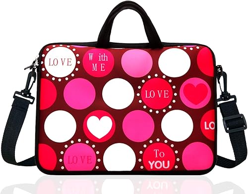 Miniatura 2 de 15,6 pulgadas portátil bolsa de hombro caso manga para 14 15 "15,6 pulgadas HPDellLenovo corazón rojo