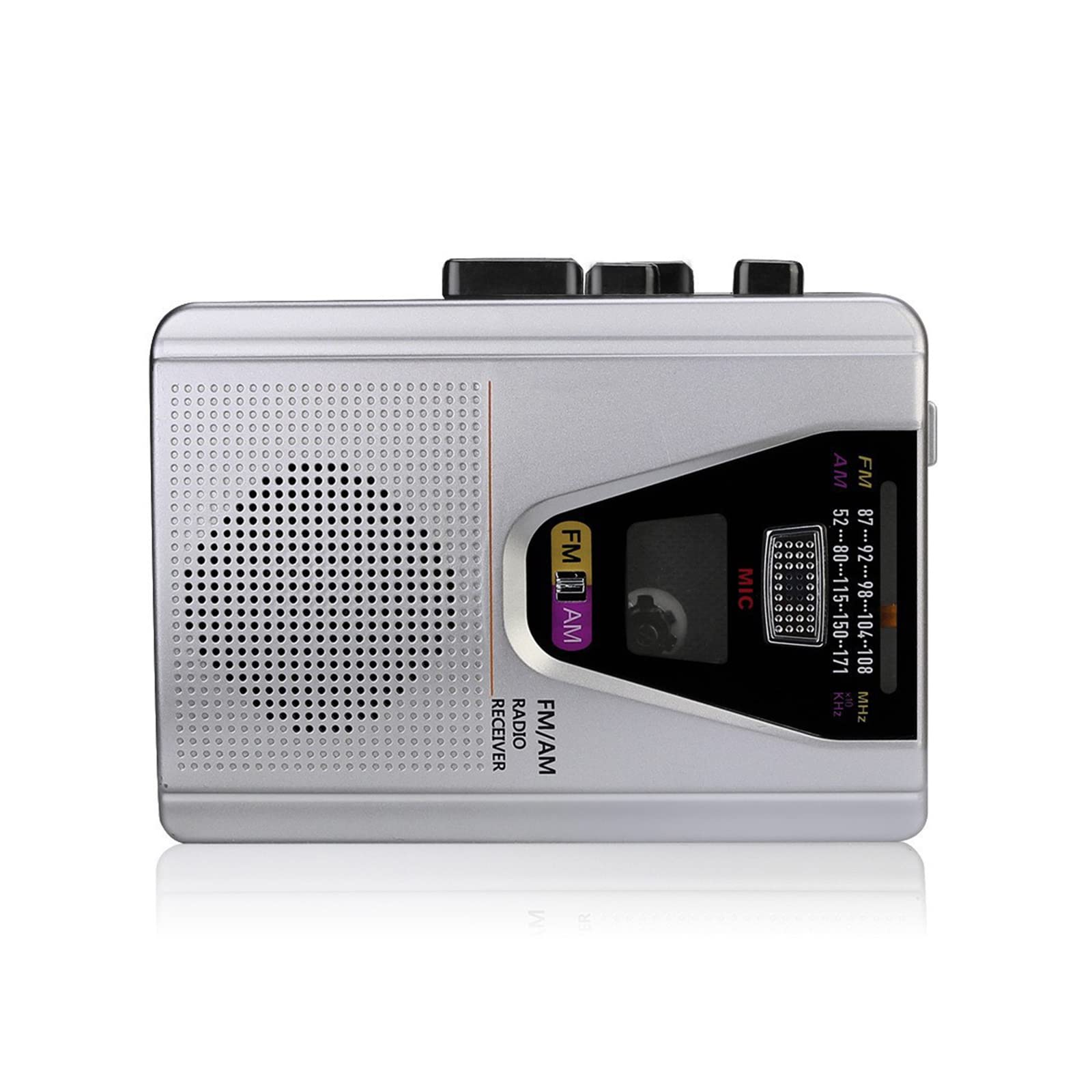 Napędy taśmowe - przenośny magnetofon kasetowy Walkman - Nagrywarka radiowa FM/AM - Zasilanie USB lub 2 baterie AA