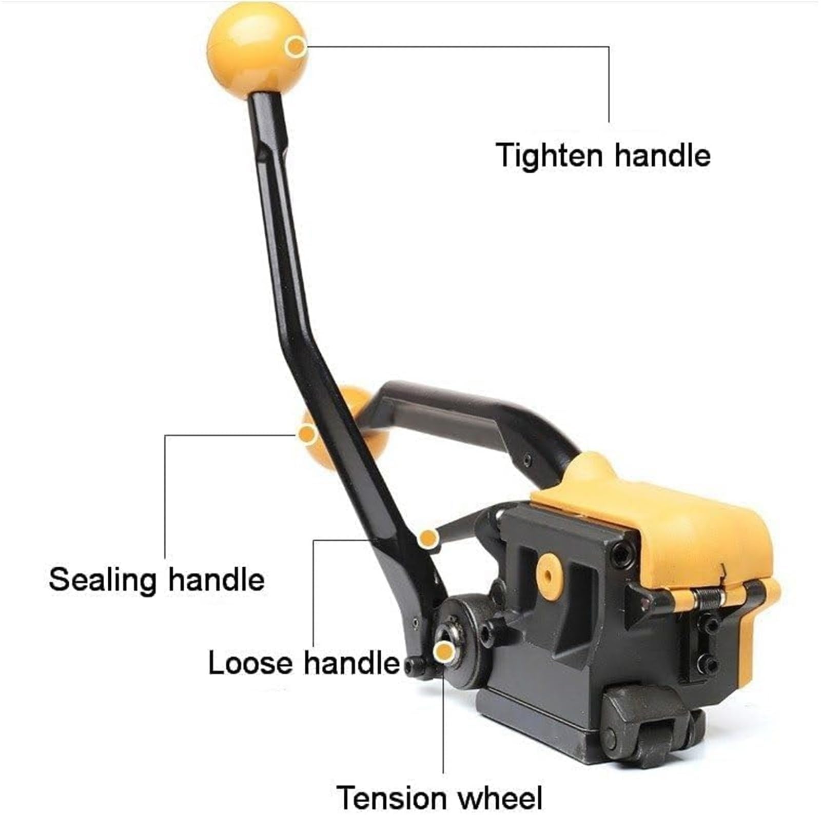 Ręczne stalowe narzędzie do taśmowania Heavy Duty 3 w 1 Napinacz klamry do cięcia zacisków Bez metalowej maszyny do pakowania