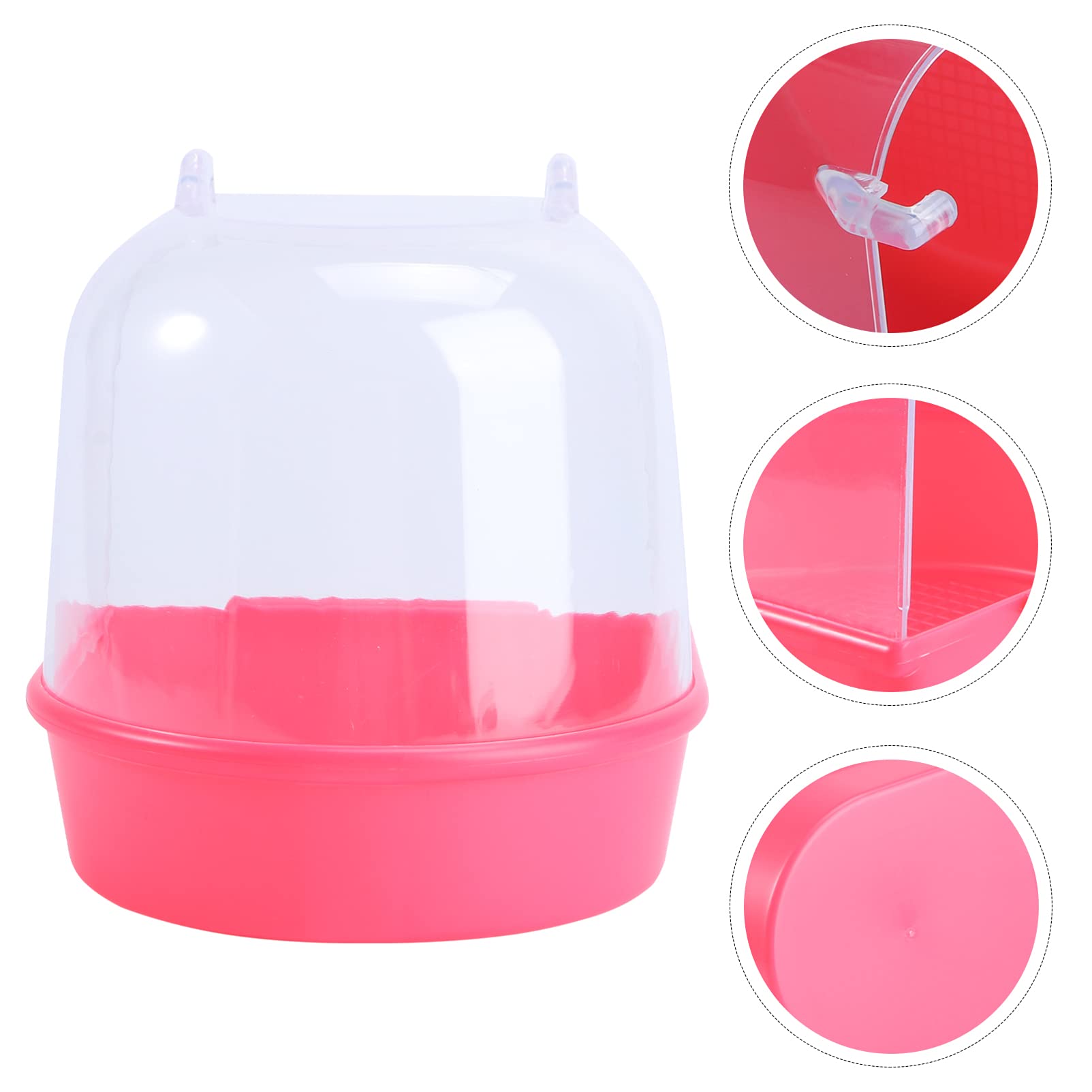 BESPORTBLE 3 Pezzi Gabbia per Uccelli Vasca da Bagno Accessori Interni Distributore di Acqua per Uccelli Parrocchetto Gabbia per Uccelli Gabbia da Bagno Accessori per Gabbia per Budgie