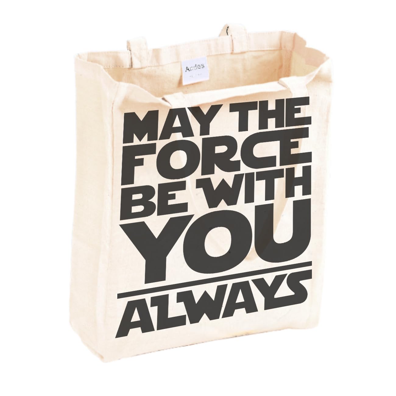 Andes Heavy Duty Flat-Bottom Canvas Tote Bag with Side Pockets - Aesthetic Handmade from 12oz 100% Cotton, Reusable & Durable