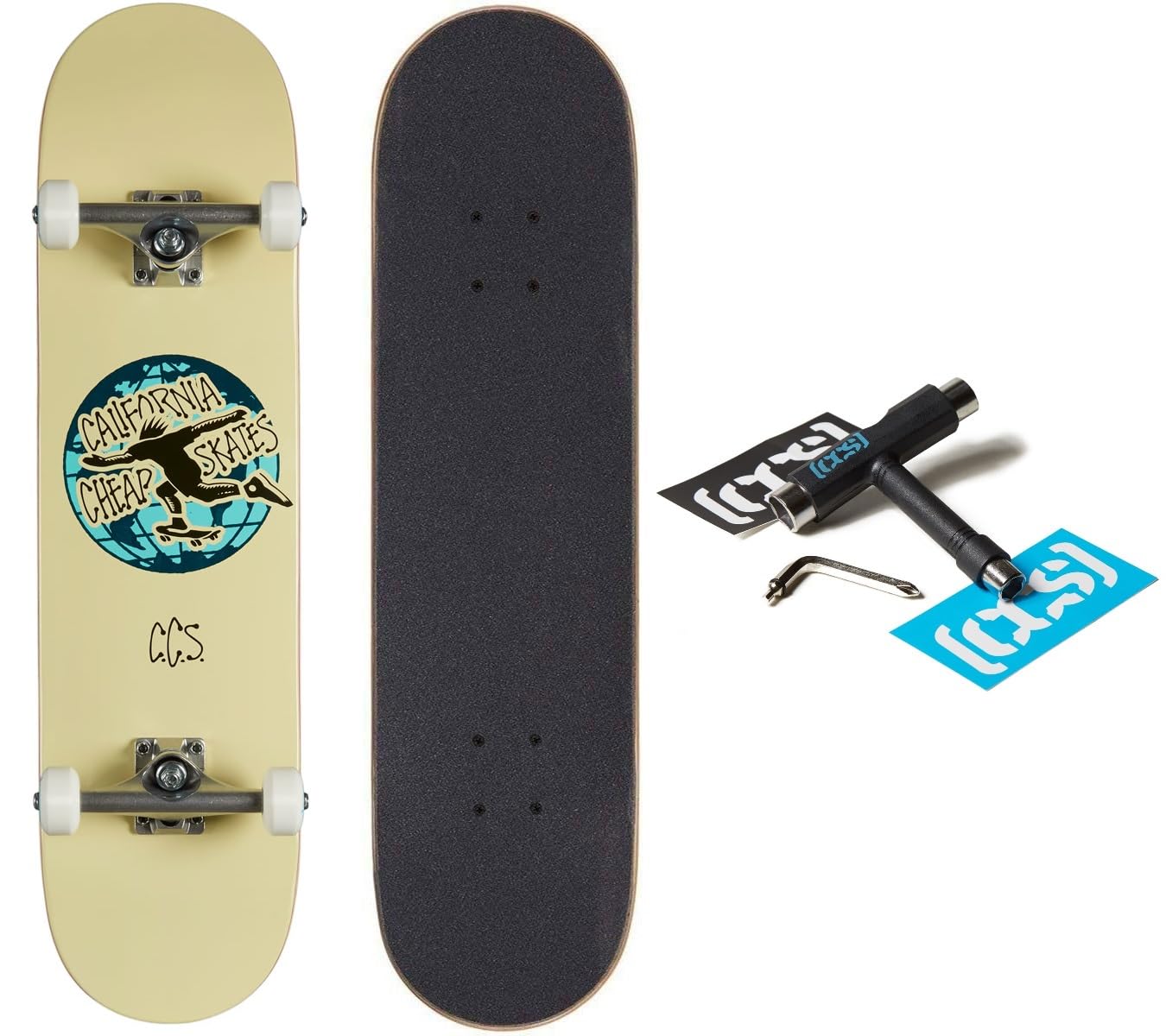[CCS] Globe Skateboard Complete Cream 8.25