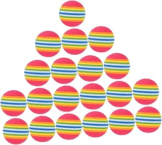 Toyvian 20pcs Golf Soft Balls Practice Yellow Practice Balls Practice Balls Foam Practice Train Balls Red Indoor Train Eva Foam Practice Balls Practice Balls