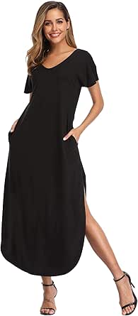 ZANZEA Vestido De Algodón Con Cuello Redondo Y Manga Corta Informal Suelto De Verano Para Mujer Compra Barata En