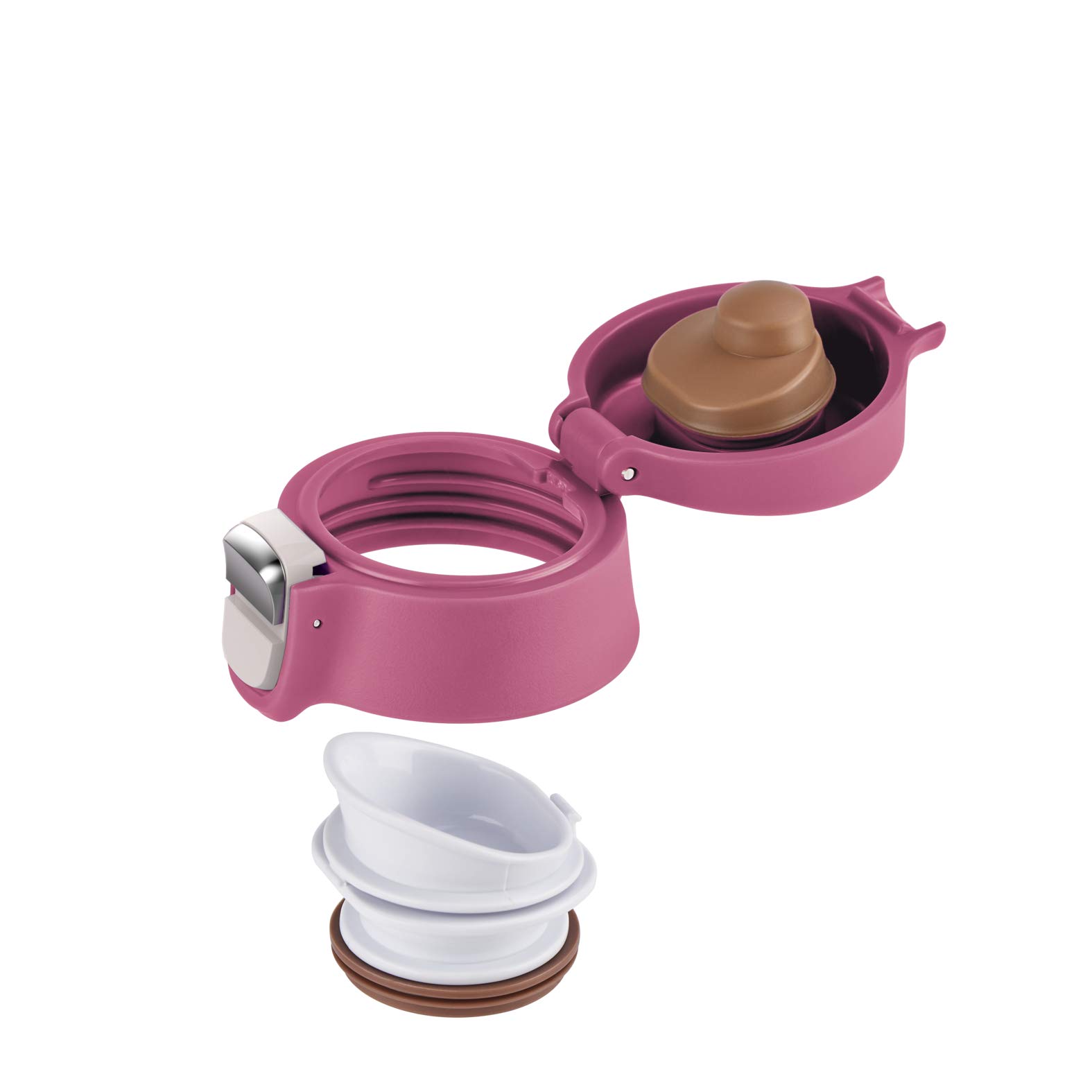 Emsa N21511 Travel Mug Light kubek termiczny/termiczny ze stali nierdzewnej, 0,4 litra, ciepło 8 h, zimno przez 16 h, nie zawiera BPA, 100% szczelności, szczelny, nadaje się do mycia w zmywarce,