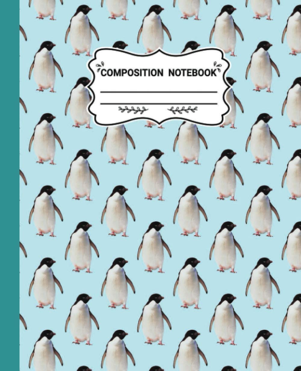 Composition Notebook: Penguin Composition Notebook College Ruled Lined Journal for Preschool Kindergarten Grade School Students Sea Animal