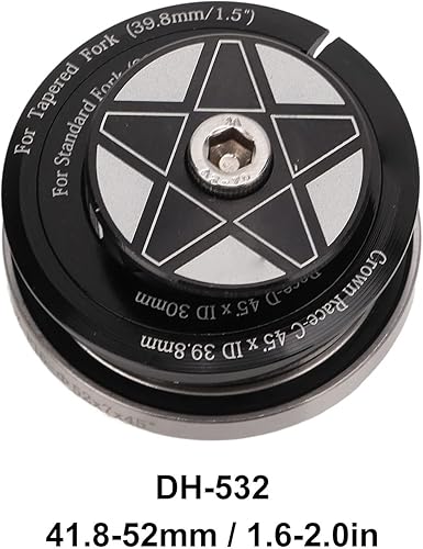 Miniatura 2 de VGEBY Auriculares para rodamientos de bicicleta, cubierta superior de auriculares de aleación de aluminio de 41.81.654-2.047 in para bicicleta de