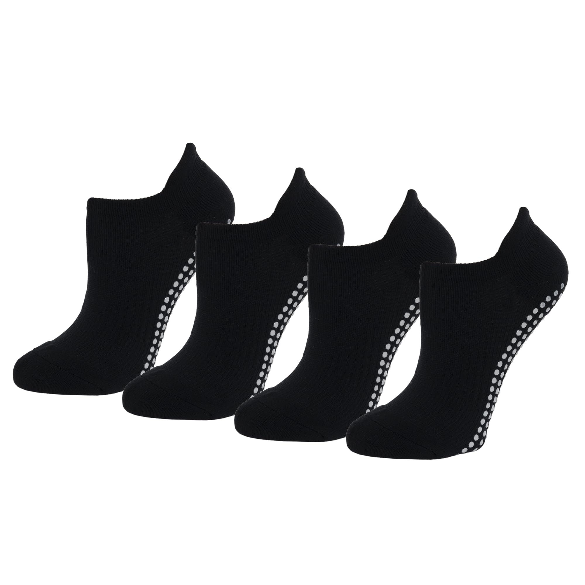 Amazon Essentials Women's Athletic Grip Ankle Socks, 4 Pairs