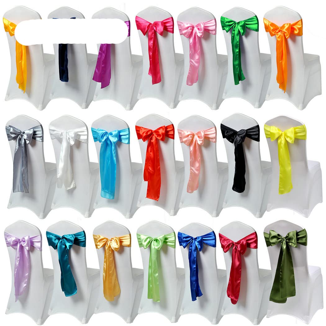 Lot de 50 cravates papillon dorées for mariage, banquet(Fuchsia)