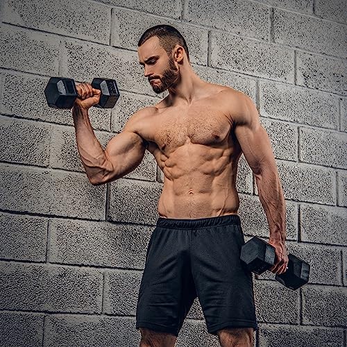 miijoory 3/5 Pack Gym Shorts Men with Pockets,Mens Sports Quick Dry Breathable Shorts for Running Training Activewear - Image 4