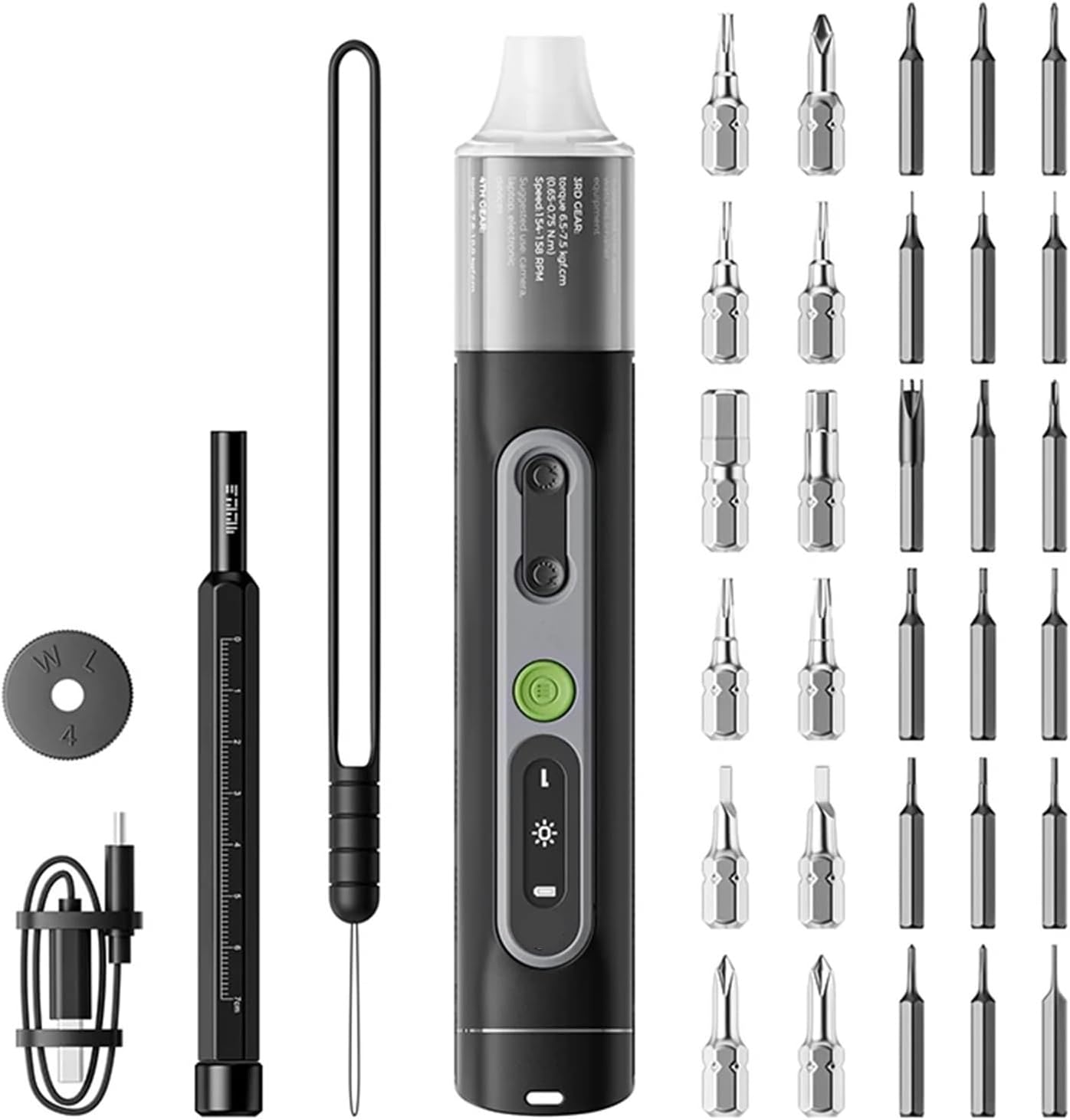 Screwdriver, Precision Electric Screwdriver Set 4-Gear Torque Rechargeable Cordless Screw Driver For Mobile Phone Repair Tools,repairing electrical